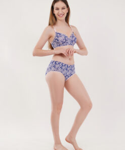 GH PREMIUM PRINT 4 FP B&P – Floral Print Blue n baby pink - Image 4