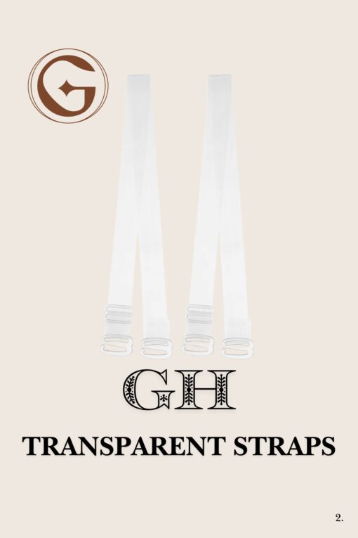 Close-up view of Gilded Hub Transparent Straps.